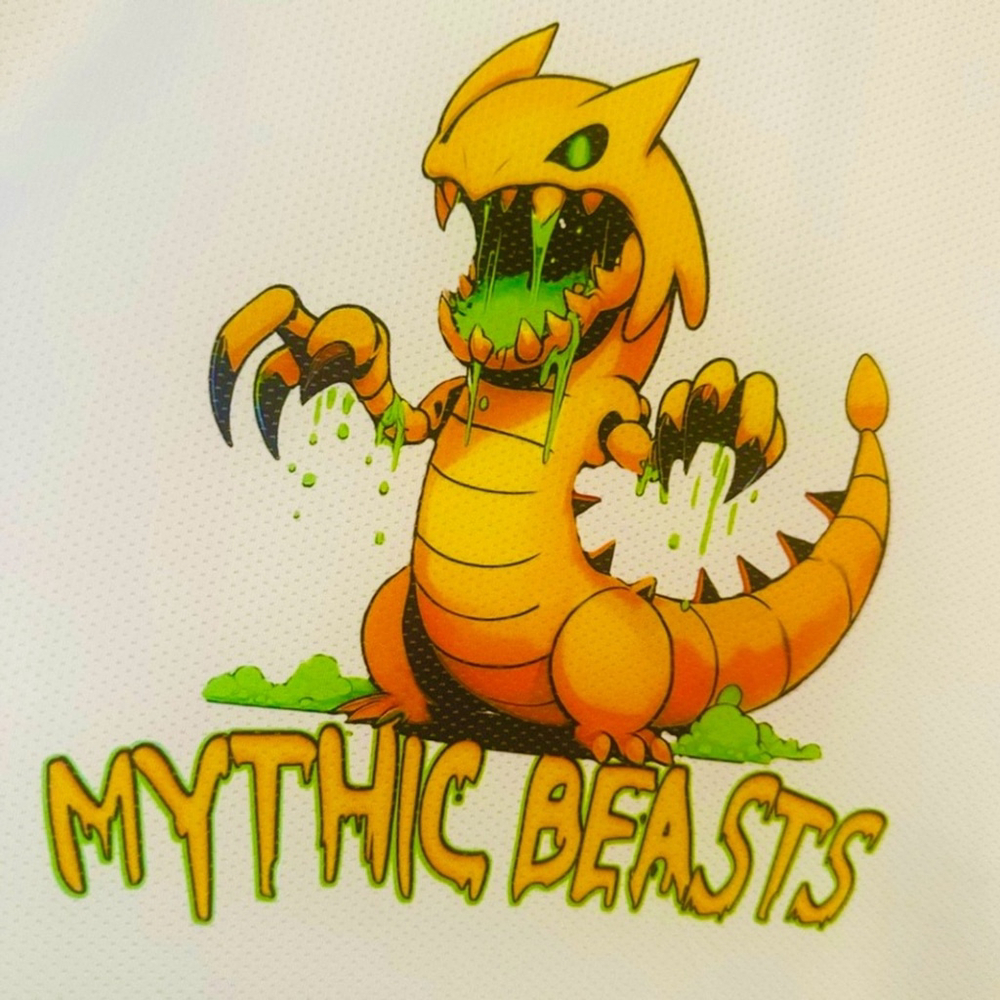 NEW BALANCE Mythic Beasts Graphic Performance loose fitting t- shirt. sz XL